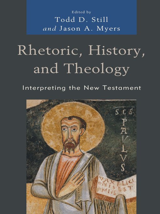 Title details for Rhetoric, History, and Theology by Bill T. Arnold - Available